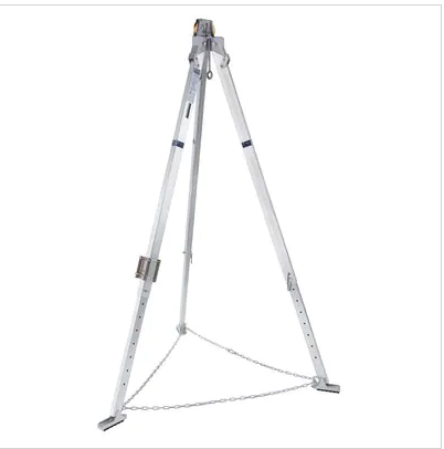 silver 3M DBI-SALA 8000010 Confined Space Aluminium Tripod on white background