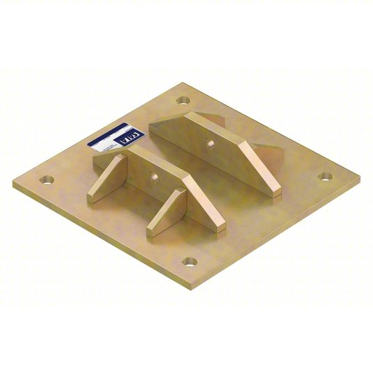 Gold color 3M DBI-SALA 8519819 Gold Color Concrete Anchor Base on white background