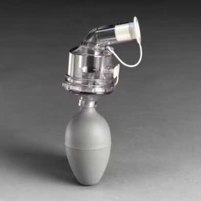 Silver and gray 3M™ FT-13 Nebulizer  on white background