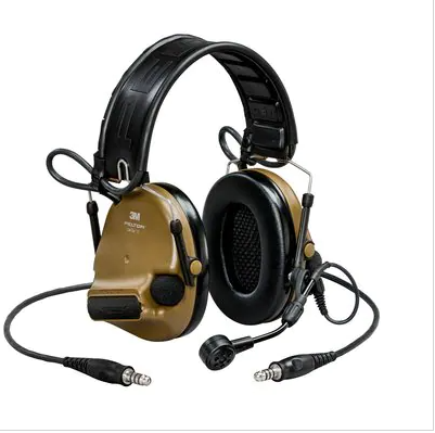 multi color ComTac VI NIB Headset on white background