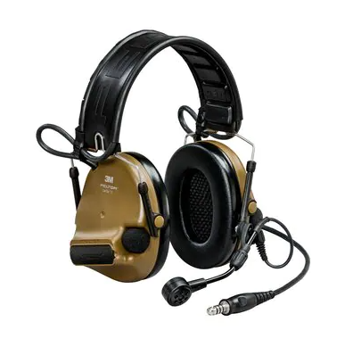 Multi color 3M™MT20H682FB-47N CY PELTOR™ ComTac™ VI NIB Tactical Headset  on white backgrouned