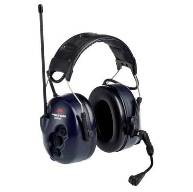 Black LiteCom FRS Headset on white background