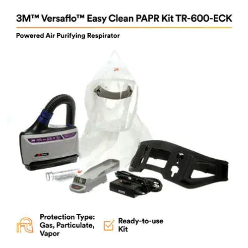 3M Versaflo TR-600-ECK Easy Clean PAPR Kit 1 EA/Case IN STOCK