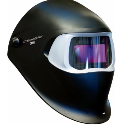 Black, gray, purple 3M™ 07-0012-31BL Speedglas 100 Welding Helmet 37232 on white background