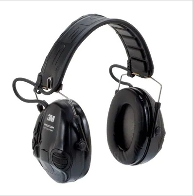 Black PELTOR 3M Tactical Sport MT16H210F-479-SV Electronic Headset  on white background
