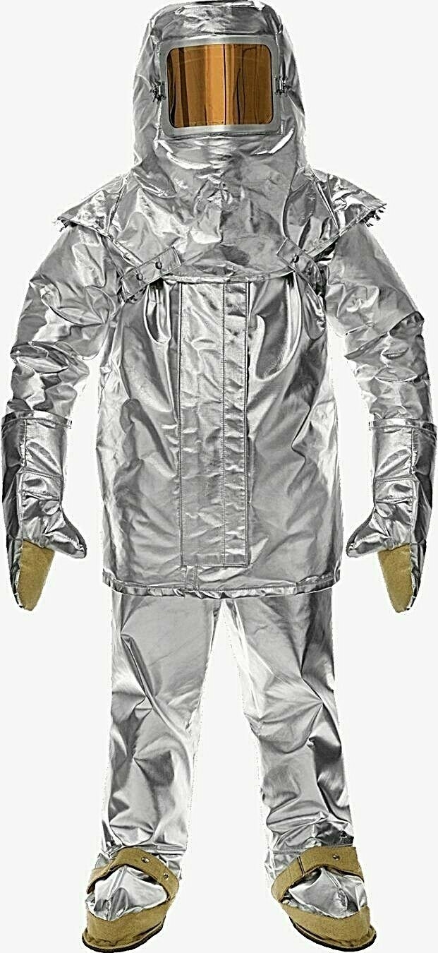 Silver Lakeland 700AG  Proximity suit against white background