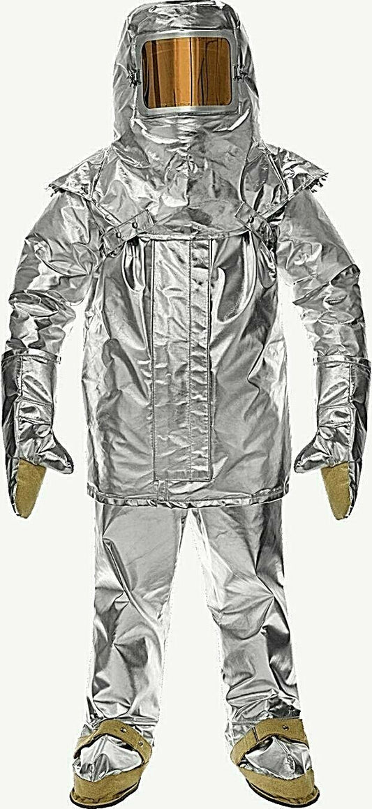 Silver Lakeland 755AGP Heat resistive boots against white background