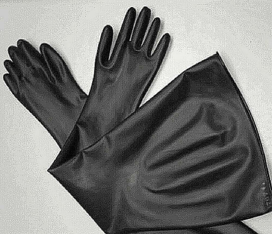 Guardian black 8B1532 gloves against white background