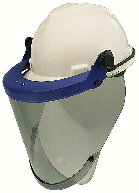 Tinted faceshield-Blue bracket  Paulson 9103001 on white background