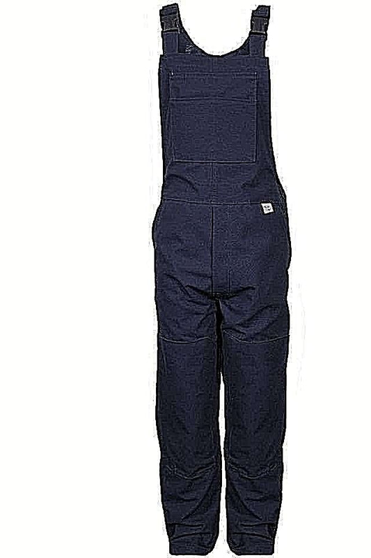 Navy color NSA arc flash FR bib overall BIB6DNV on white background