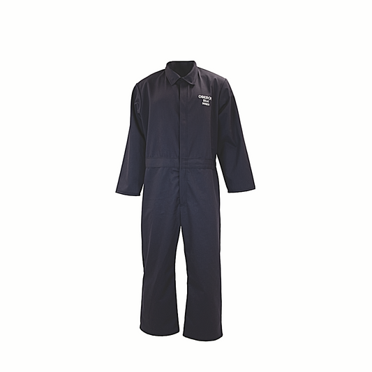 Oberon BSA-CBX7NB  arc flash coverall on white background 