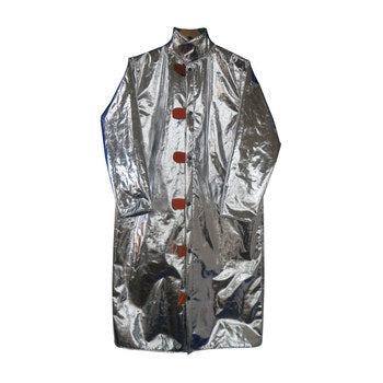 Chicago Protective Apparel 603-ACK Aluminized Carbon Kevlar (Style A) 50” Heat Resistive Coat | Free Shipping and No Sales Tax