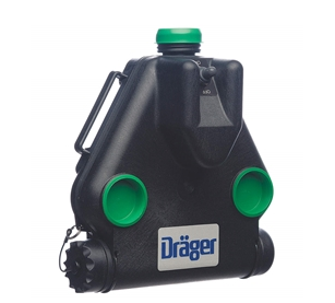 Black and green Dräger 4056916 PAPR Blower Unit Single Speed Toggle on white backgroud