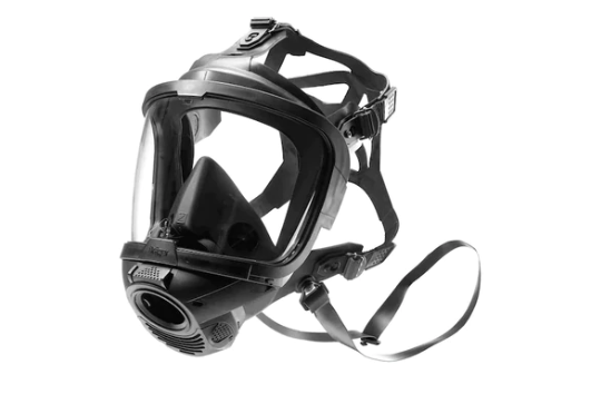 Black Draeger R56502 | FPS 7000 RA-EPDM-S1-PC-EPDM Mask on white background