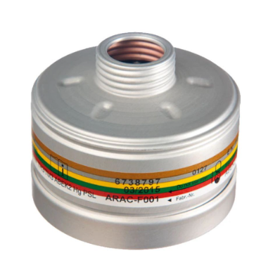 Multi color Draeger 3724701  gas filter on white background