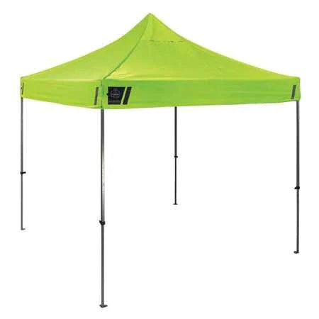 On white background lime green Ergodyne 6000 SHAX Heavy-Duty Pop Up Tent 12900