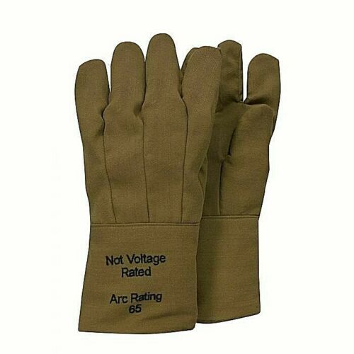 Brown NSA 65 cal gloves G51KDQT14 on white background