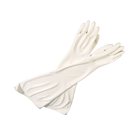 off white Honeywell 10Y1532A/9M CSM Glovebox Gloves  on white background