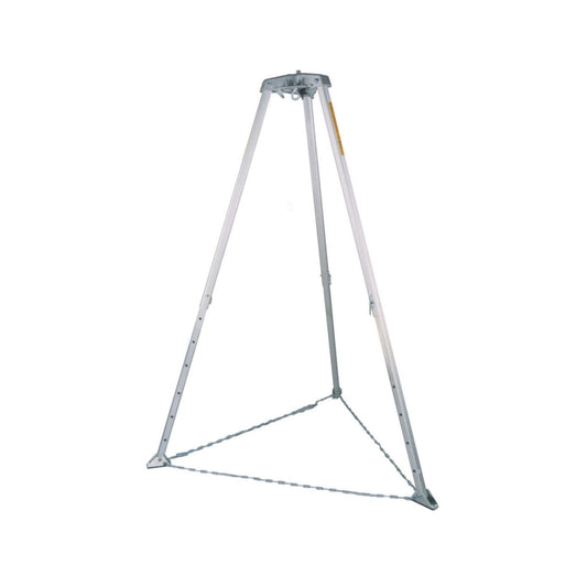Miller-Honeywell Silver 51/7FT Rescue Tripod for Confined space rescue on white background    Space