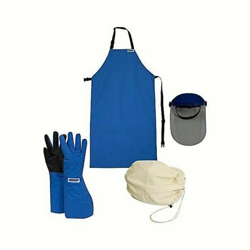 multi color NSA cryogenic safety kit KITCR003EL elbow length on white background