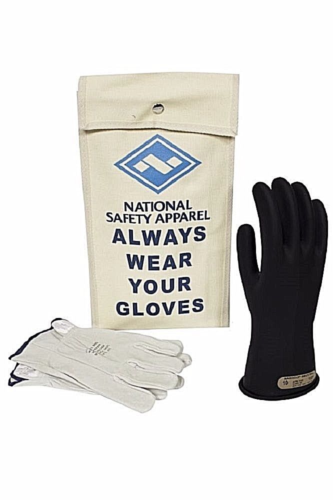 MULTI color NSA electrical glove kit KITGC2 on white background