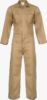 Kahaki color Lakeland C065DH20 Khaki Westex DH Arc Flash/FR Coverall on white background