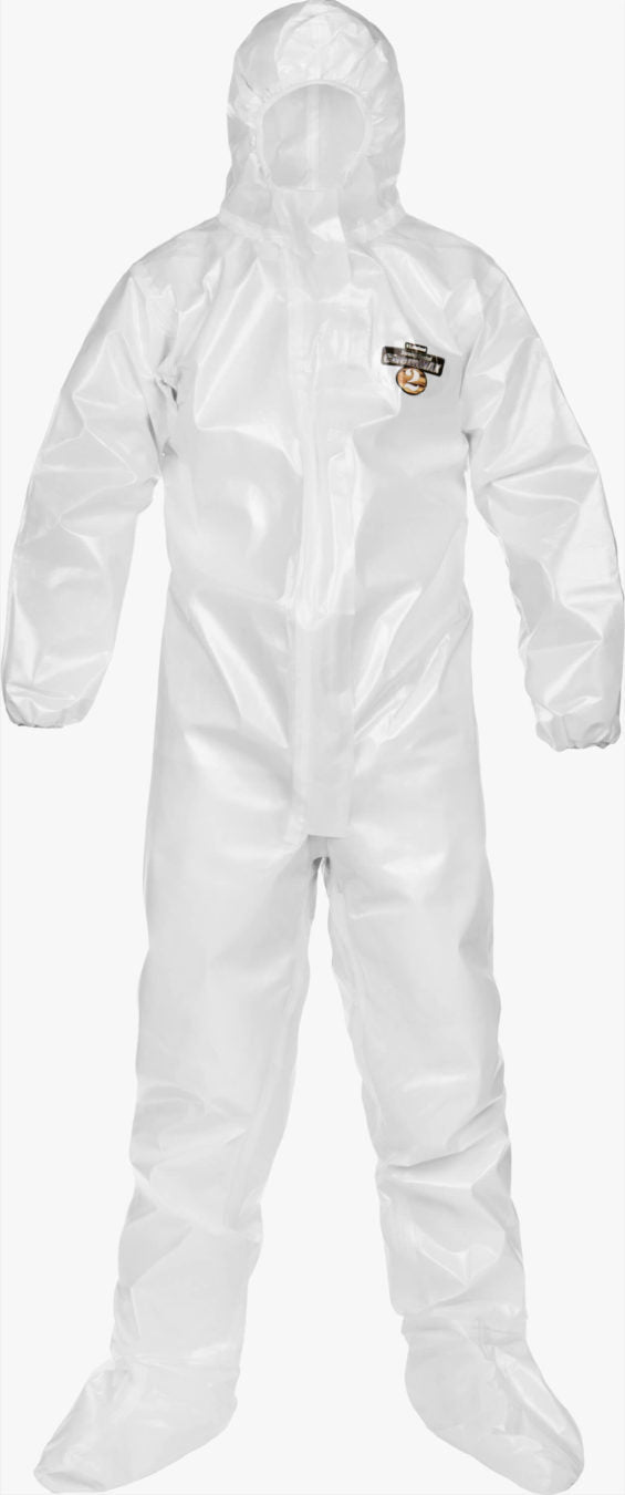 Silver Gray Lakeland coverall C2T151 against white background