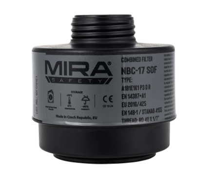 MIRA NBC-17-SOF Gas Mask Filter 40mm NATO Thread CBRN | Free Shipping and No Sales Tax