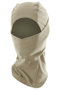 Desert sand color National Safety Apparel DF2-762HB-DS Desert Sand Drifire Prime Hot Weather Balaclava on white background