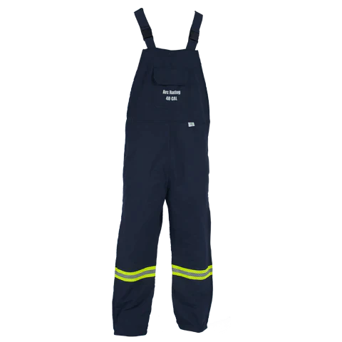 On gray checkered background EN40BONDNB01 Enespro 40 cal AirLite Bib Overalls