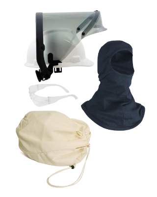 Various color National Safety Apparel KITHP20PV ENESPRO 20 Cal Arc Flash Faceshield Kit on white background