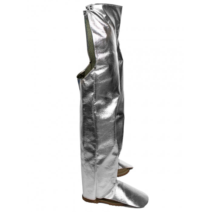 NATIONAL SAFETY APPAREL L40NLNL40 CARBON ARMOUR SILVERS 19 OZ. ALUMINIZED CHAPS