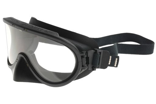 Black and clear Paulson 9411900 A-TAC Structural Firefighting Goggle Model 510-EN  on white background