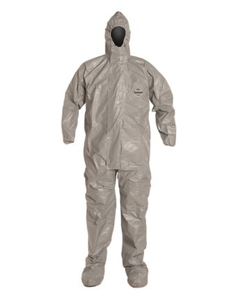 DuPont TF145T Tychem 6000 Coverall. Respirator Fit Hood  No Tax & Free Shipping