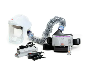 Multi color 3M™ TR-300N+HKL Versaflo™ Healthcare PAPR Kit on white background